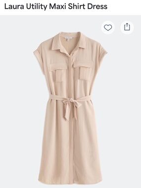 Pale Sky Shirt Dress